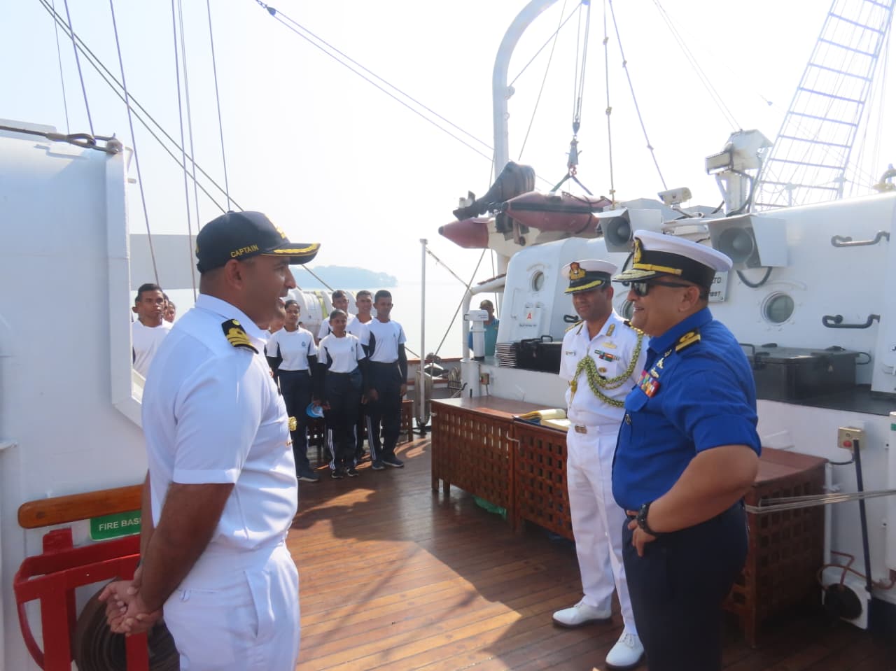 INS Tarangini Arrives in Colombo with SLN Seariders Embarked for Sea Training